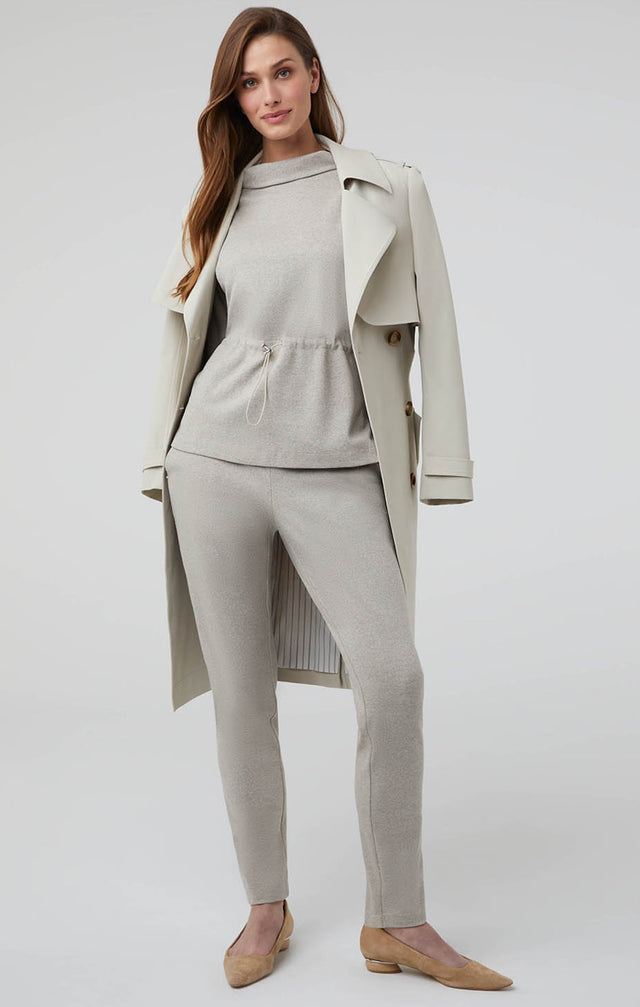 Swank - Italian Stretch Jersey Tweed Pull-On Pants - Lookbook Image