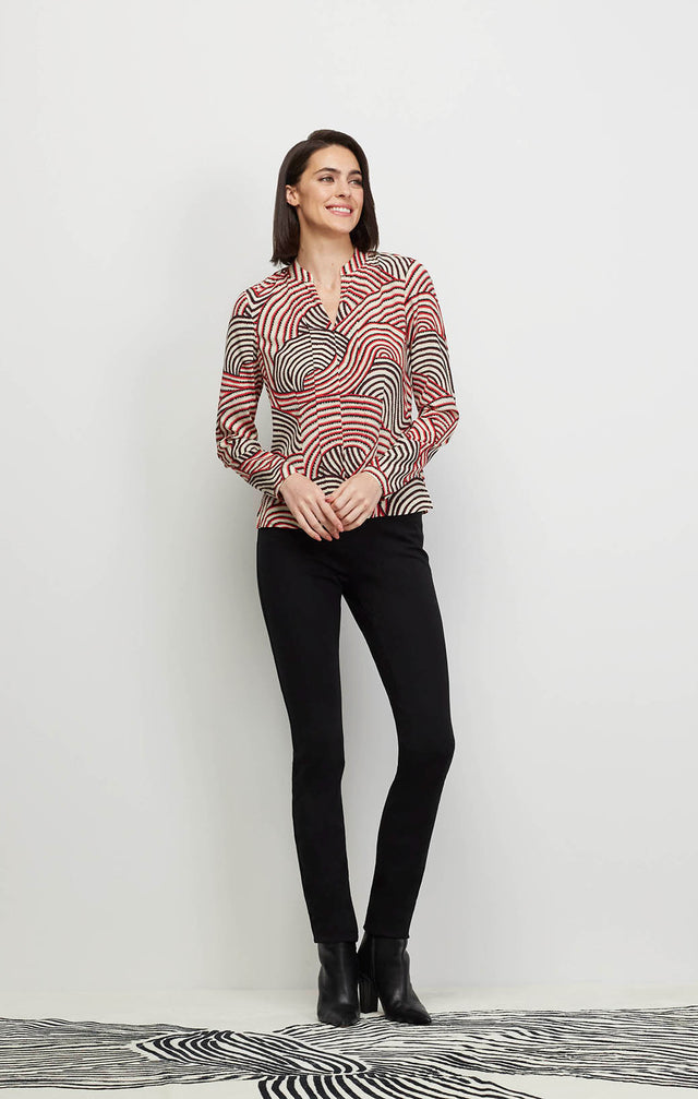 Mesmerize - Stretch Silk Crêpe Print Blouse - Ecomm Image