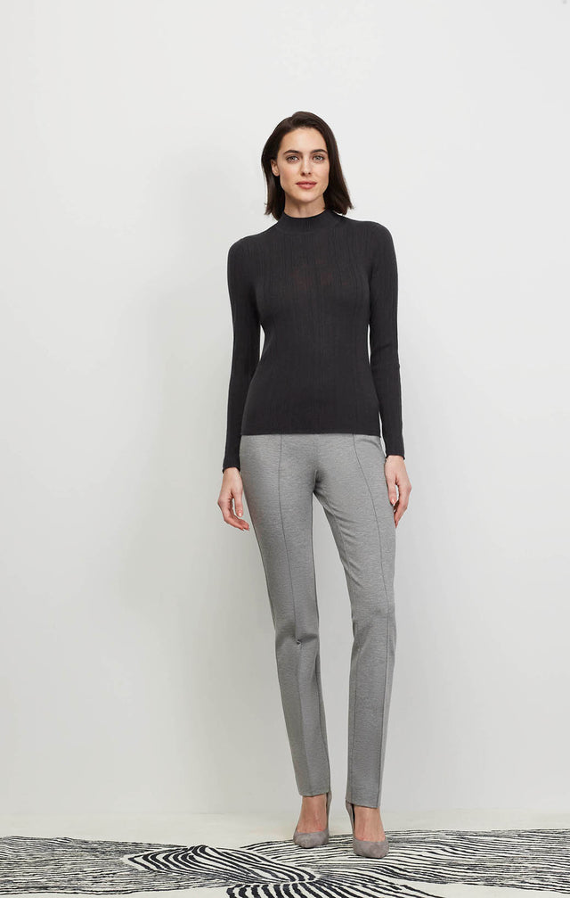 Artisitry-Chr - Varied-Rib Cashmere Mock Turtleneck - Ecomm Image