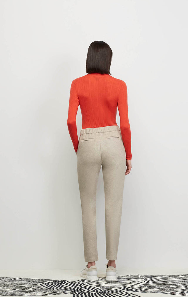 Swank - Italian Stretch Jersey Tweed Pull-On Pants - Ecomm Image