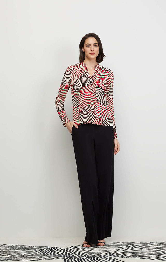 Mesmerize - Stretch Silk Crêpe Print Blouse - Ecomm Image