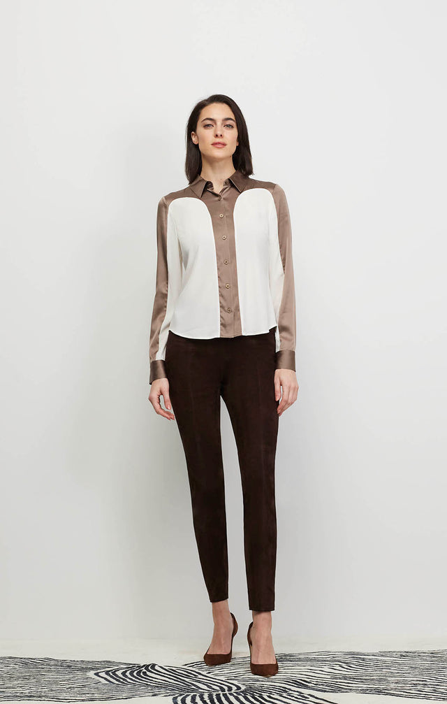 Hutton - Stretch Silk Crêpe De Chine Blouse - Ecomm Image