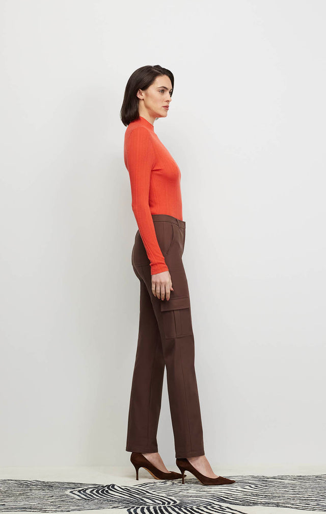 Serendipity - Stretch Cotton Sateen Utility Pants - Ecomm Image