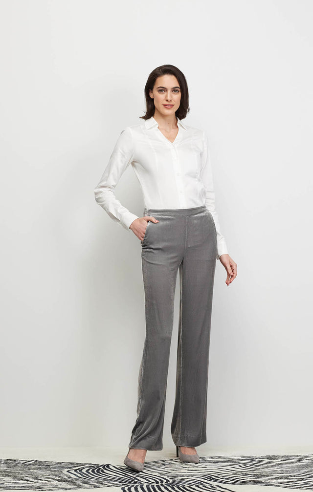 Sumptuous - Silk-Softened Stretch Velvet Pants - Ecomm Image