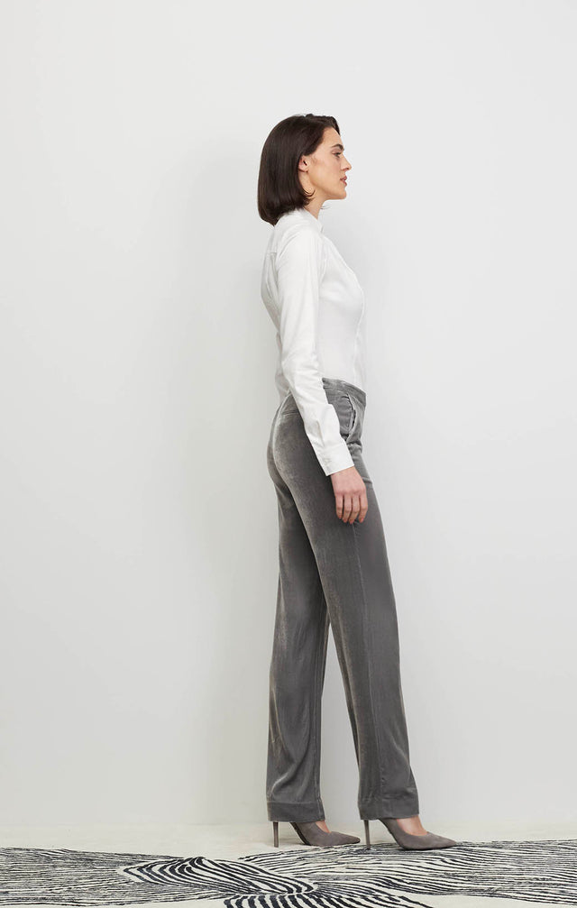 Sumptuous - Silk-Softened Stretch Velvet Pants - Ecomm Image