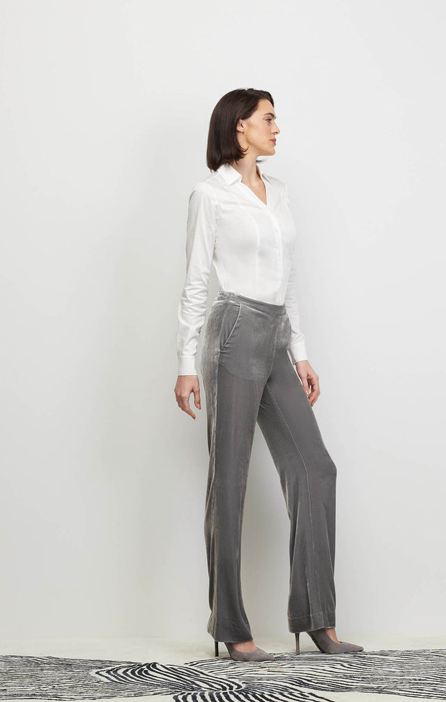 Sumptuous - Silk-Softened Stretch Velvet Pants - Ecomm Image