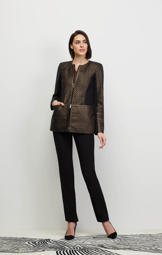  Liza - European Basketweave Leather Jacket - Ecomm image