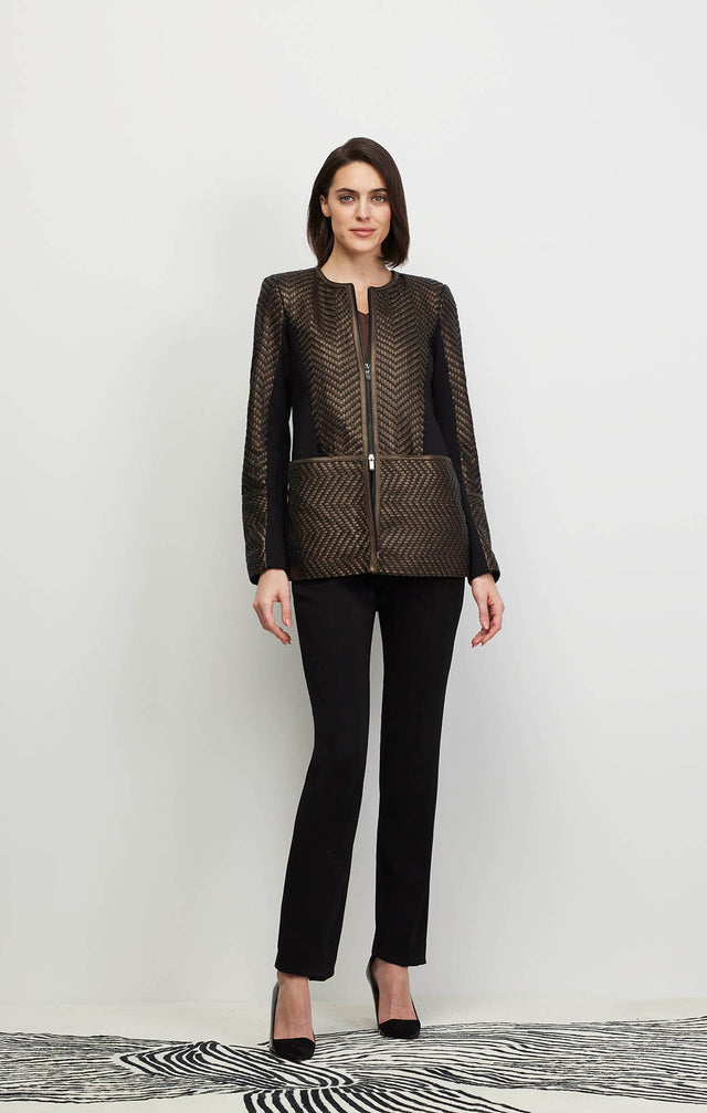  Liza - European Basketweave Leather Jacket - Ecomm image