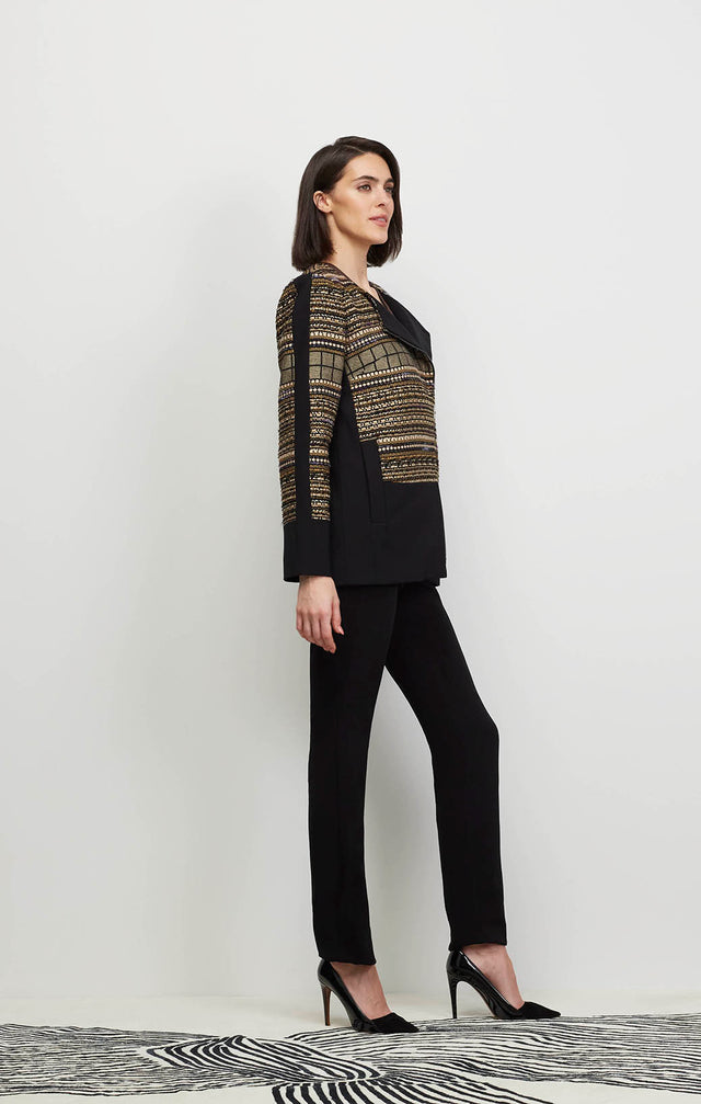 Progressive - Italian Jacquard & Ponte Moto Jacket - Ecomm Image