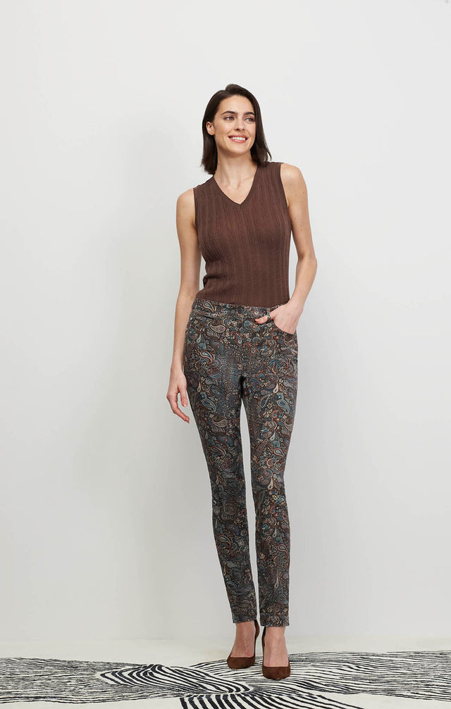 Pasha - Jeans In Printed Spanish Velvet - Ecomm Image