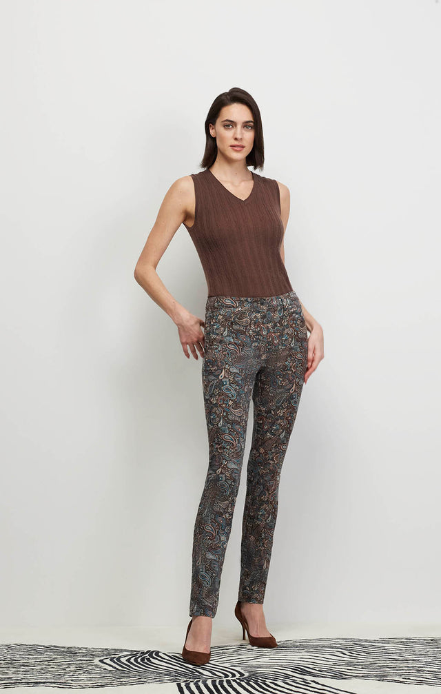 Pasha - Jeans In Printed Spanish Velvet - Ecomm Image