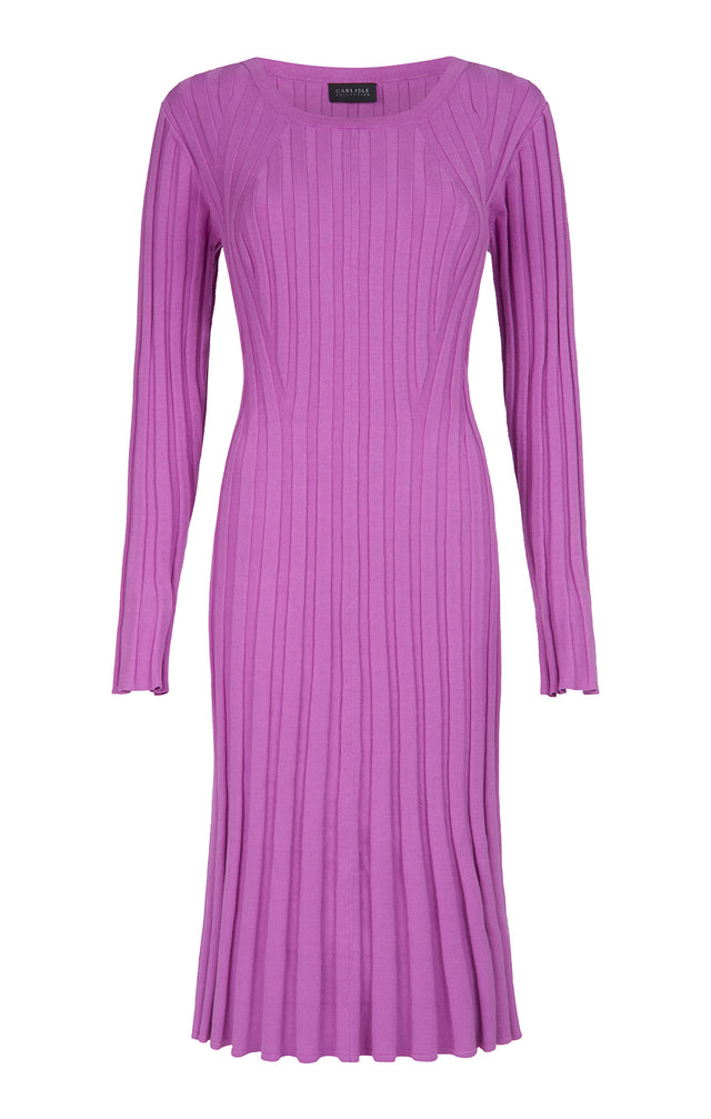 Divine - Flared Sweep Jersey Knit Dress - Product Image