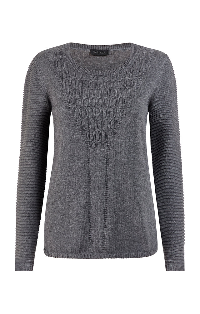 Art Icon - Cashmere-Softened Organic Cotton Pullover Sweater - Product Image