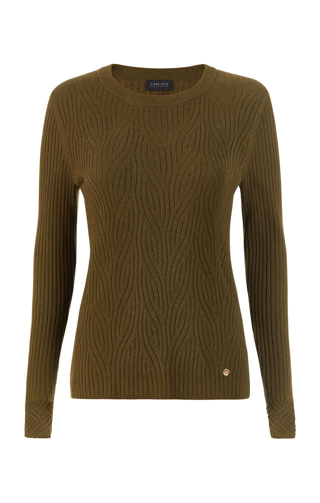 Maze - Moving Rib Cashmere Sweater - Product Image