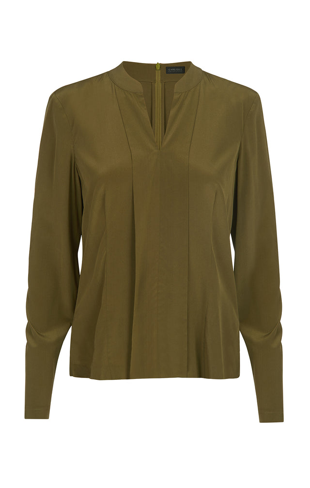 Flowing - Stretch Silk Crêpe De Chine Blouse - Product Image