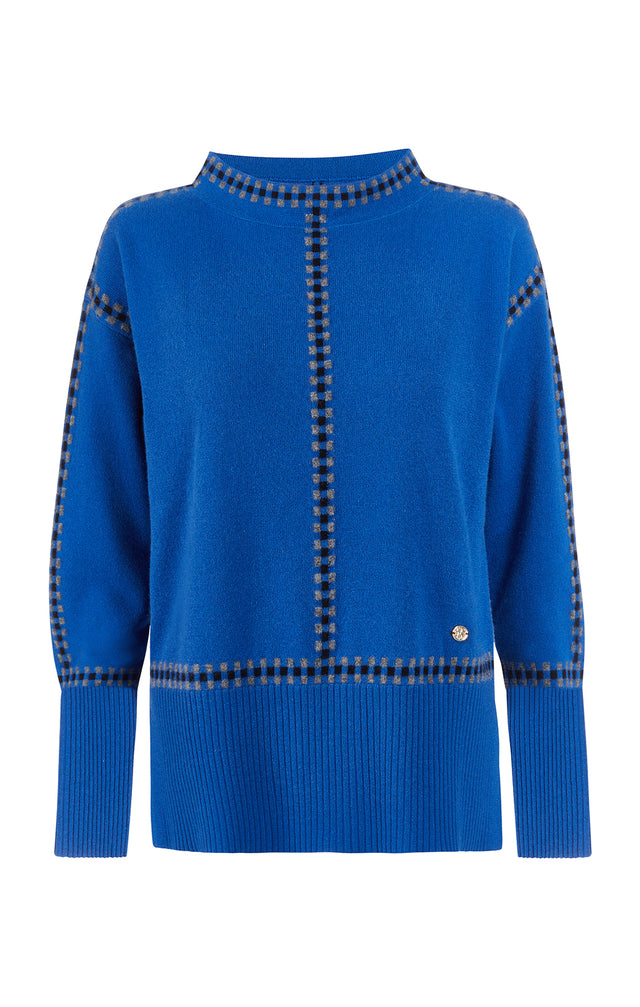 Blue Note - Cashmere Funnel Neck Sweater - Product Image