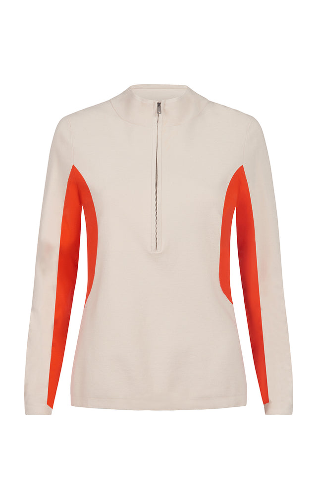 Original - Colorblock Pullover Zip Sweater - Product Image