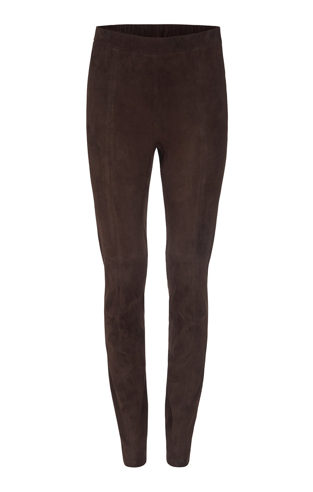 Catwalk-Brn - Chocolate European Suede Leggings - Product image