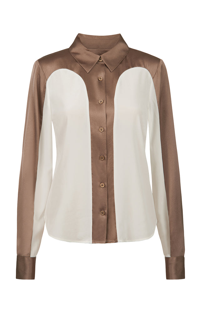 Hutton - Stretch Silk Crêpe De Chine Blouse - Product Image