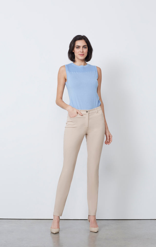 Ravishing-Bge - Stretch Cotton Pull-On Jeans - IMAGE