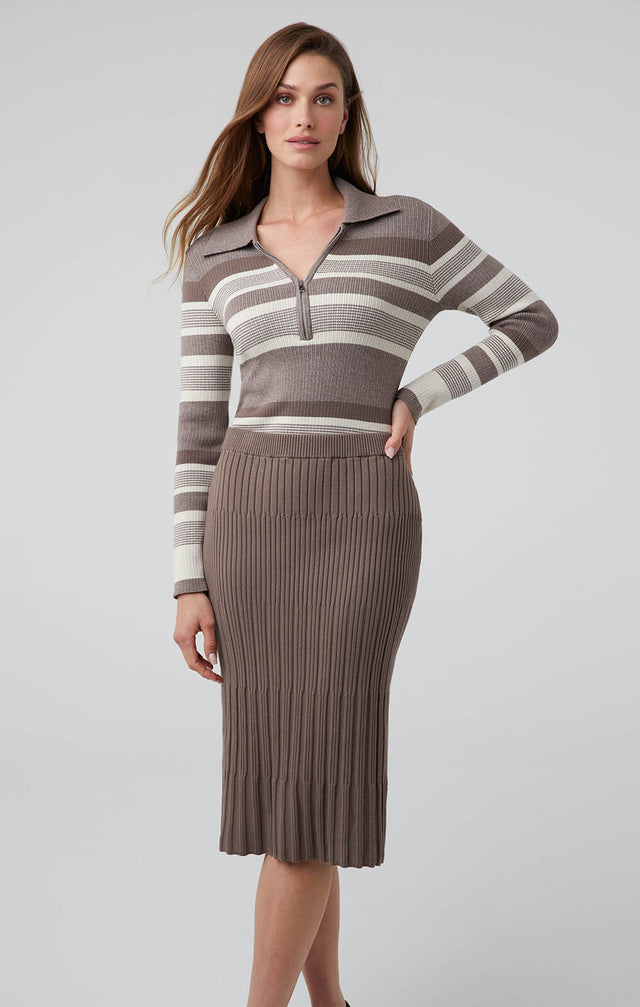 Precious - Pleat-Look Rib-Knit Skirt - Lookbook image